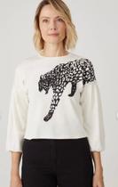 Blusa malha shoulder