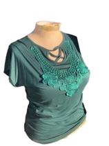 Blusa Malha Verde Plus Size G/GG