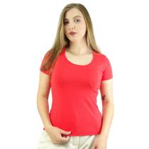 Blusa Malwee Canelada Gola Redonda - 50615