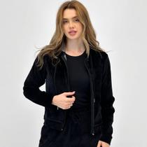 Blusa Malwee em Plush com Zíper Feminina Blusa Malwee em Plush com Zíper Feminina