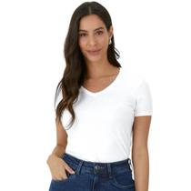 Blusa malwee manga curta canelada feminino ref: mal1000127045