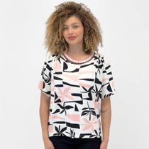 Blusa Malwee Manga Curta Feminina