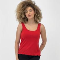 Blusa Malwee Regata Canelada Feminina