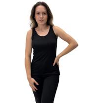 Blusa Malwee Regata Gola Redonda Básica Feminina