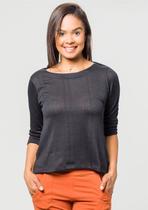 Blusa Manga 3/4 Pau a Pique