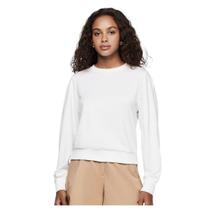 Blusa Manga Ampla Reta Em Viscose Off White Dzarm