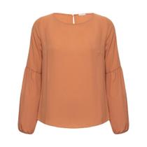 Blusa Manga Bufante Caramelo Blusa Manga Bufante Caramelo