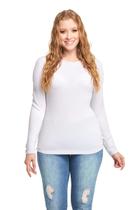 Blusa Manga Comprida Viscolycra Segunda Pele Gola Redonda C12