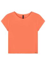 Blusa Manga Curta Básica Em Malha Viscose Lunender 00466