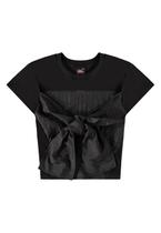 Blusa Manga Curta com Amarração Gloss Blusa Manga Curta com Amarração Gloss