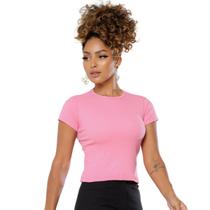 Blusa Manga Curta de Algodão