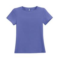 Blusa Manga Curta Feminina Cotton Marialicia Plus Ref.052075