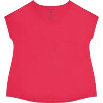 Blusa Manga Curta Feminina Plus Básica Malwee Ref. 100365