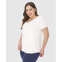 Blusa Manga Curta Feminina Plus Básica Malwee Ref. 100365