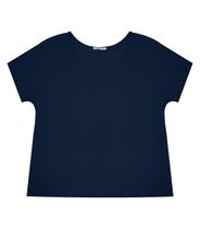 Blusa Manga Curta Feminina Plus Size Secret Glam Azul Blusa Manga Curta Feminina Plus Size Secret Glam Azul