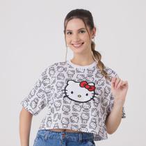 Blusa Manga Curta Hello Branco - Love Trend