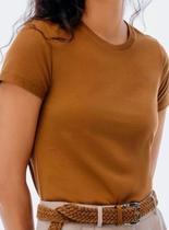 Blusa Manga Curta Hering 0241 Feminina Básica Algodão T. P/EXG