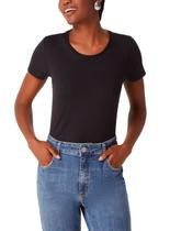 Blusa Manga Curta Hering 0241 Feminina Básica Algodão T. P/EXG Blusa Manga Curta Hering 0241 Feminina Básica Algodão T. P/EXG