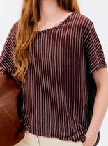 Blusa Manga Curta Hering 4DJT Feminina Estampada Viscose T. P/XXG