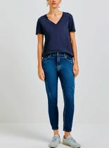 Blusa Manga Curta Hering 4EZ9 Feminina Gola V Algodão T. P/EXG