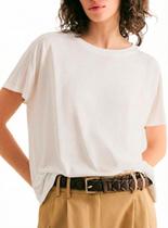 Blusa Manga Curta Hering 4H7R Feminina Decote Canoa Viscose T. P/XG