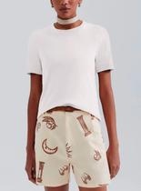 Blusa Manga Curta Hering K5YA Feminina Decote Redondo Suedine T. P/XG Blusa Manga Curta Hering K5YA Feminina Decote Redondo Suedine T. P/XG