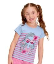 Blusa Manga Curta Infantil Feminina Blusa Manga Curta Infantil Feminina