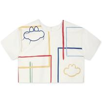 Blusa Manga Curta Lilica Ripilica Estampada Off White