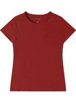 Blusa Manga Curta Malwee 1000079410 Feminina Decote Redondo Viscose Stretch T. P/XGG