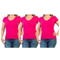 Blusa Manga Curta ONG Kit com 3 peças MC01