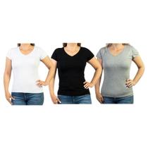 Blusa Manga Curta ONG Kit com 3 peças MC01 Blusa Manga Curta ONG Kit com 3 peças MC01