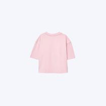 Blusa Manga Curta Rosa Oversized Em Malha Binada Infantil Menina Hering Kids 5G6WKLNEN