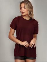 Blusa Manga Curta Tule Transparente Fitness Treino Academia