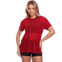 Blusa Manga Curta Tule Transparente Treino Academia Fitness
