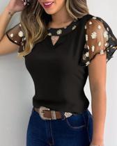 Blusa Manga de Renda Blusa Manga de Renda