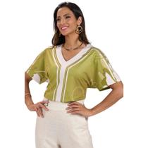 Blusa Manga Japonesa Pistache Miravest - MGR Boutique