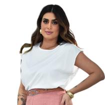 Blusa Manga Japonesa Viscose C/ Elastano Plus Size 42 Ao 52