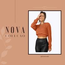 Blusa manga laranja Blusa manga laranja