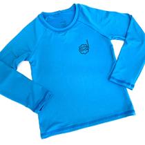 Blusa Manga Longa Azul Filtro UV 50+