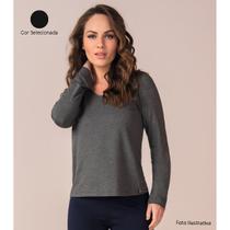 Blusa Manga Longa Básica Feminina Premium 914585