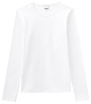 Blusa Manga Longa Básica Malwee Feminina Com Elastano Branca (26304)