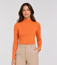 Blusa Manga Longa Básica Select Laranja Blusa Manga Longa Básica Select Laranja