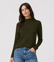 Blusa Manga Longa Básica Select Verde Blusa Manga Longa Básica Select Verde