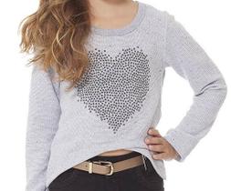 Blusa Manga Longa Botonê Infantil Transpasse Nº 4 Ao 10 Blusa Manga Longa Botonê Infantil Transpasse Nº 4 Ao 10