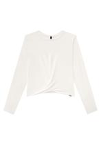 Blusa manga longa com detalhe transpassado lunender 65209