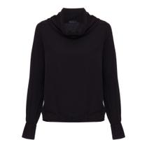 Blusa Manga Longa com Gola Boba Preto Blusa Manga Longa com Gola Boba Preto