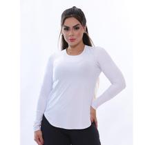 Blusa manga longa com proteção UV50+ Branco