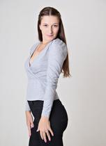 Blusa Manga Longa cor Mescla Kaltty