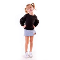 Blusa Manga Longa Cotton Light Preto