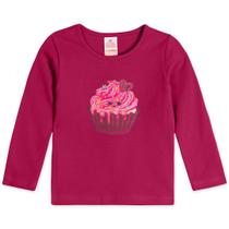 Blusa Manga Longa Cupcakes